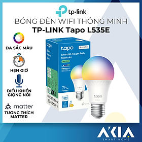 Bóng đèn thông minh TP-Link Tapo Tapo L535E - Đèn 16 triệu màu, điều chỉnh độ sáng và nhiệt màu từ xa qua app, điều khiển bằng giọng nói - Hàng chính hãng - CHỈ ĐÈN