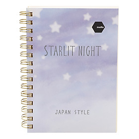 Sổ LX Twin Notebook Starlit Night Motto A6 120 Trang (10.5 x 14.8 cm)