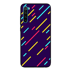 Ốp Lưng in cho Xiaomi Redmi Note 8 Mẫu Đường Sắc Màu - Hàng Chính Hãng