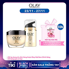 Combo Kem Dưỡng Olay Total Effects Ngăn Ngừa Và Bảo Vệ Da Khỏi 7 Dấu Hiệu Lão Hóa