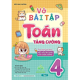 Sách Combo Vở bài tập Toán tăng cường lớp 4 (2 Tập) (Theo sách giáo khoa kết nối tri thức với cuộc sống) #huongbook