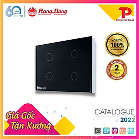 Mua Công tắc cảm ứng âm tường thông minh 4 nút bấm Rạng Đông Model: RD SW.4