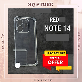 Ốp lưng Redmi Note 14 4g dẻo trong TPU loại tốt chống sốc, bảo vệ camera ( hàng chính hãng)