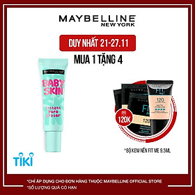 Kem Lót Mịn Da Che Khuyết Điểm Maybelline New York Baby Skin Pore Eraser Primer 22ml