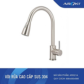 VÒI RỬA CAO CẤP SUS 304 ARK21A bảo hành vĩnh viễn có thợ lắp đặt