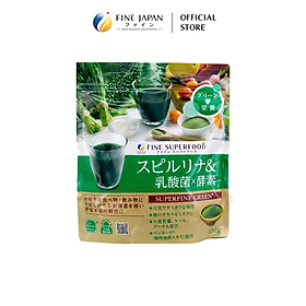 Bột tảo xoắn hữu cơ Spirullina Plus FINE JAPAN tăng cường hệ miễn dịch gói 150gr