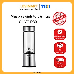 Mua  Hàng chính hãng  Máy Xay Sinh Tố Cầm Tay OLIVO PB01 – Xay Được Đá Viên  Sạc Pin Sử Dụng Không Cần Dây – Nhỏ Gọn  Cao Cấp  Tiện Lợi  Dung Tích 450ML