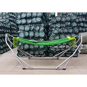 VÕNG XẾP DUY LỢI KHUNG THÉP - CỠ NHỎ ( Qùa tặng 20 móc áo)
