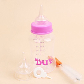 Bình ti bú sữa cho cún mèo con 150ml bình bú dạng có núm vú