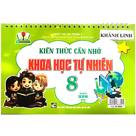 Sách - kiến thức cần nhớ khoa học tự nhiên 8 (dùng chung cho các bộ sgk hiện hành)