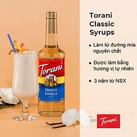 Siro Pha Chế Vị Vani Pháp Torani French Vanilla Syrup 750ml Mỹ - Đậm Đà Vị Kem - Hoàn Hảo Cho Coffee, Cocktails, ...