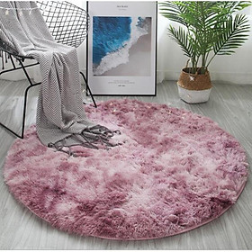 Mua Thảm Tròn Lông Loang Dài  Thảm Sofa Cao Cấp  Tuỳ Chọn Đường Kính 1m 1m2 1m6 2m