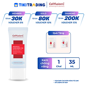 Kem Chống Nắng Cấp Ẩm Dịu Da Cell Fusion C Aquatica Sunscreen 100 SPF 50+/PA