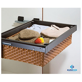 Mua Rổ ngăn kéo để đồ gấp giả mây màu cà phê Coffee-coloured  artificial rattan pull-out Cloth Basket