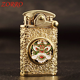Mua Vỏ Hột Quẹt Bật Lửa Xăng Đá Zorro Z592-618 Mở Nắp Đánh Lửa Tự Động