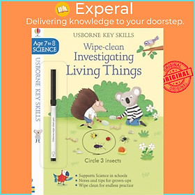 Sách - Wipe-Clean Investigating Living Things 7-8 by Hannah Watson Elisa Paganelli (UK edition, paperback)
