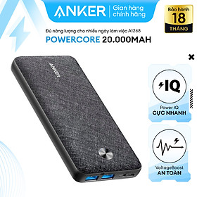 Mua Pin sạc dự phòng ANKER PowerCore Metro Essential 20000 Hỗ Trợ Cổng Type-C In - A1268 - Hàng Chính Hãng