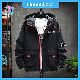 Áo Khoác Nam kaki 2 lớp phối nón không tháo rời thời trang hàn quốc trẻ trung cuốn hút thương hiệu Chandi, chất liệu thấm hút mồ hôi dày dặn mặc thoáng mát KK28