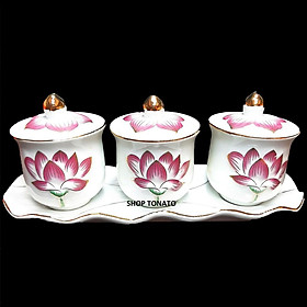 Mua CHUNG NẮP BỘ 3 SEN TÍM 133