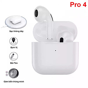 Tai nghe không dây Bluetooth phiên bản thế hệ mới PRO 4 Bluetooth 5.0 có thể đổi được tên thiết bị - Hàng Nhập Khẩu