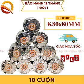 Mua Thùng 10 cuộn giấy in nhiệt K80x80mm  giấy in hóa đơn  giấy in bill K80