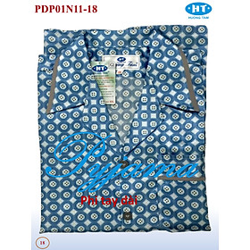 Bộ Pyjama HUONGTAM Phi tay dài nam cao cấp(PDP01N11). Chất liệu vải polyester mềm mại, thoáng mát, không phai màu