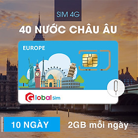 SIM 4G CHÂU ÂU 10 NGÀY - 2GB/NGÀY