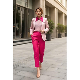 Quần Tây Nữ Ống Đứng Slimfit Hồng Sen thời trang thiết kế Hity PAN065