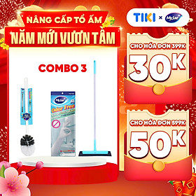 SỐ LƯỢNG CÓ HẠN - Bộ 3 món dụng cụ vệ sinh nhà tắm tiện lợi, thông minh, tiết kiệm thời gian