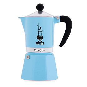 BÌNH PHA CÀ PHÊ BIALETTI RAINBOW LIGHT BLUE 3 CUP. HÀNG CHÍNH HÃNG