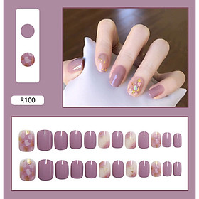 Bộ 24 móng tay giả nail thơi trang (như hình-R-100)