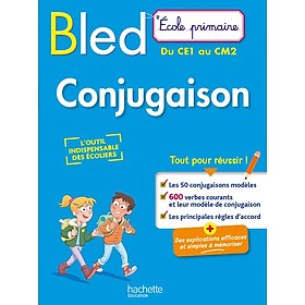 Sách học tiếng Pháp BLED ECOLE PRIMAIRE CONJUGAISON DU CE1 AU CM2