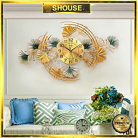 Đồng Hồ Treo Tường Trang Trí Đẹp Shouse DC168 độc lạ 3d cỡ lớn nghệ thuật phù hợp cho phòng khách, phòng ngủ