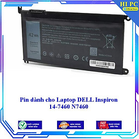 Pin dành cho Laptop DELL Inspiron 14-7460 N7460 - Hàng Nhập Khẩu 