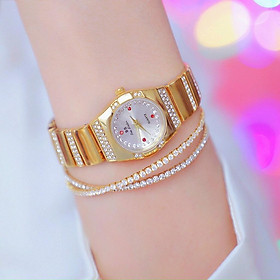 Đồng hồ thời trang nữ Bs Bee Sister đính tứ cườm ( KHÔNG KÈM VÒNG ) GLQ D333 - Vàng mặt trắng