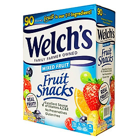 Kẹo dẻo trái cây hỗn hợp - Welch's Mixed Fruit Snack Chứa Vitamin A,C,E Giúp ăn ngon + bổ + khỏe (22,7g/gói)- Massel Official