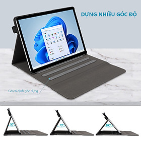 Bao Da dành cho Microsoft Surface Pro 4/5/6/7/Surface Go 1/2/3 Zaki Kẻ Sọc - Hàng Nhập Khẩu