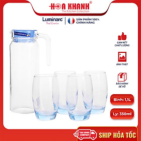 Mua Bộ Bình Ly Thủy Tinh Rotterdam Blue 5 món - J1799