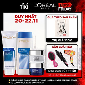 Bộ 4 Bước Dưỡng Trắng Và Trị Thâm Nám L'oreal Paris White Perfect Clinical