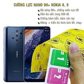 Dán cường lực dẻo nano Nokia 8 và Nokia 9 PureView