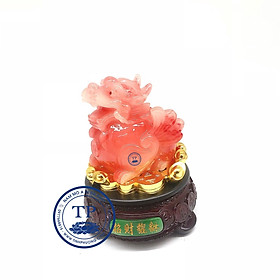Mua CÓC (THIỀM THỪ) VÀ TỲ HƯU LƯU LY ĐỎ  ĐẾ MÀU GỖ XOAY 360 ĐỘ KH18162