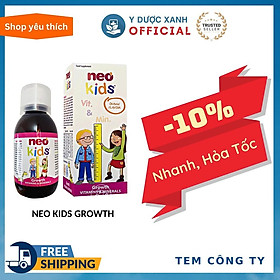 NEO KIDS GROWTH, 150ml, Bổ sung Vitamin và khoáng chất cho bé, trẻ em