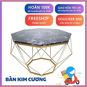 Mua  FREESHIP  Bàn Trà  Bàn Kim Cương Hiện Đại Nachu Home Store - Màu đen