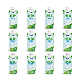 NƯỚC DỪA TƯƠI COCOFRESH - 12 HỘP 330ML