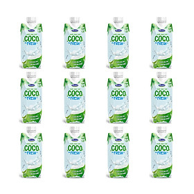 NƯỚC DỪA TƯƠI COCOFRESH - 12 HỘP 330ML