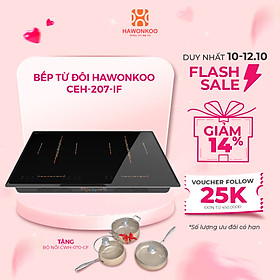 Bếp đôi điện từ hồng ngoại Hawonkoo CEH-207-IF Công suất 4200W