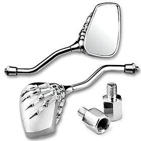 Gương Chiếu Hậu Hình Bàn Tay Cho Xe Máy Suzuki Honda Kawasaki Yamaha (2x8mm) (1 Cặp)