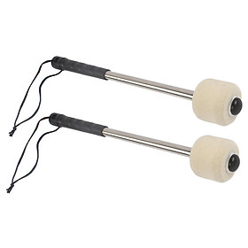 2PCS Bass Drum Mallet Drum Stick Percussion Accessory for Marching Band Best