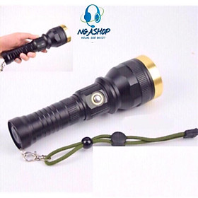 Mua Đèn pin siêu sáng cầm tay đèn LED -PRO+ - K1 màu đen khích thước dài 20cm