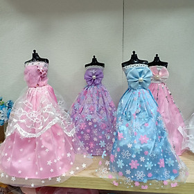 Set 10 váy dạ hội siêu xinh cho búp bê 30cm 